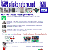 Tablet Screenshot of clickonstore.co.uk